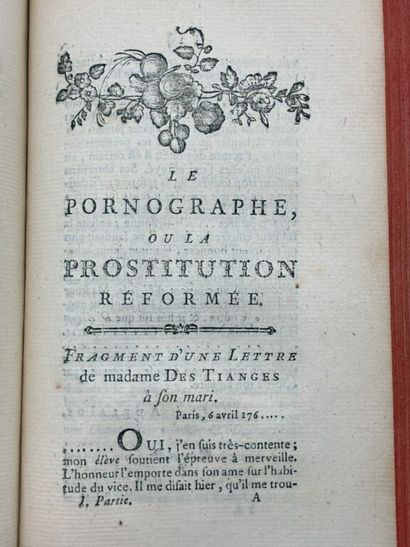 [VOLTAIRE - RÉTIF DE LA BRETONNE]. Recueil...