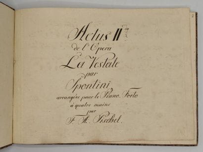 [MANUSCRIPT - MUSIC]. Act II of the opera...