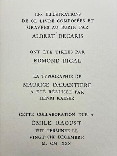 DECARIS, Albert et BARRÈS, Maurice. Du sang...