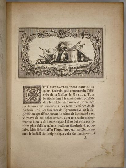 [HÉRALDIQUE - PICARDIE]. Extrait de la Généalogie...