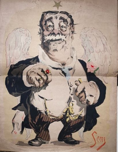 SEM, Georges Goursat dit. Album et deux affiches....