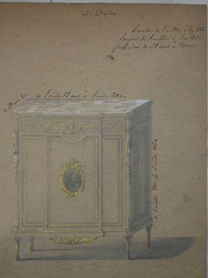 [ARTS DECORATIFS - ÉBENISTERIE]. Ensemble...