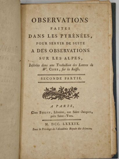 [PYRÉNÉES - RAMOND DE CARBONNIÈRES, Louis]....