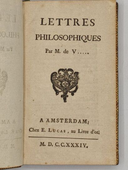 VOLTAIRE. Lettres philosophiques.

Première...