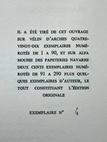 SAGAN, Françoise. La Garde du cœur. 

Très...