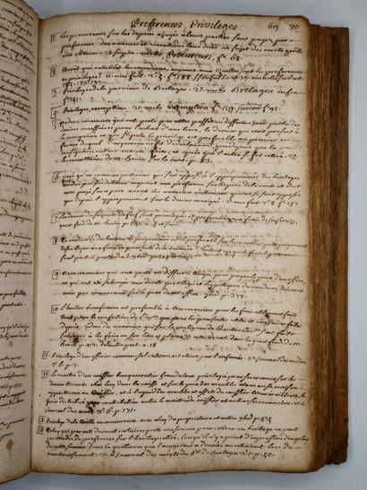 [MANUSCRIPT - BRITTANY]. Handwritten dictionary...