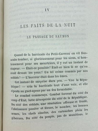 HUGO, Victor. *The Story of a Crime*. A Witness’s...