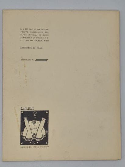 SOUSA-CARDOSO, Amadeo de. XX Dessins.

Exemplaire...