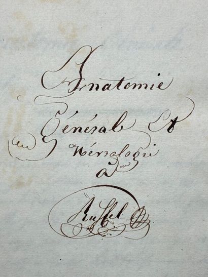 [MANUSCRIPT - VETERINARY ANATOMY]. “General...