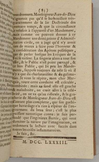 [PAMPHLETS - ANCIEN RÉGIME]. Lettres secrètes...