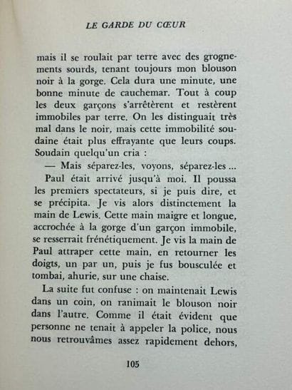 SAGAN, Françoise. La Garde du cœur. 

Très...
