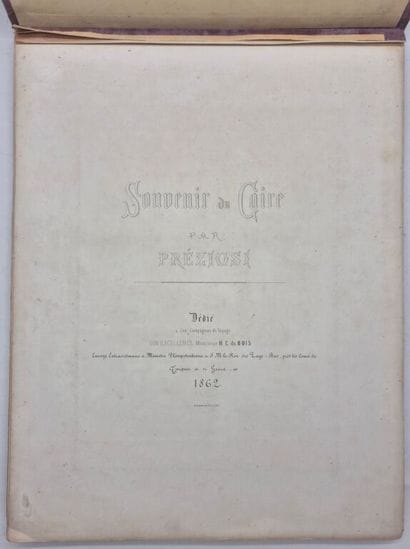 PREZIOSI, Amadeo. Souvenir du Caire.

Edition...