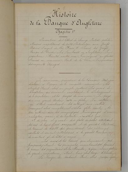 [MANUSCRIPT - FINANCE] FRANCIS, John. History...