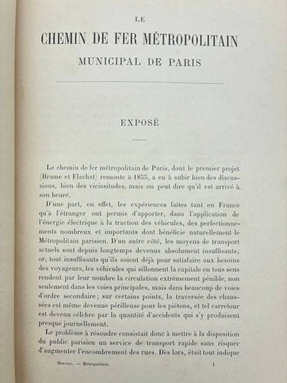 [PARIS]. HERVIEU, Jules. Le Chemin de fer...