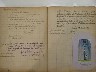 [MANUSCRIPT - FRESNES PRISON]. Autographs...