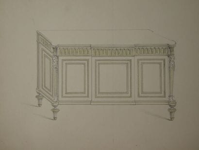 [ARTS DECORATIFS - ÉBENISTERIE]. Ensemble...