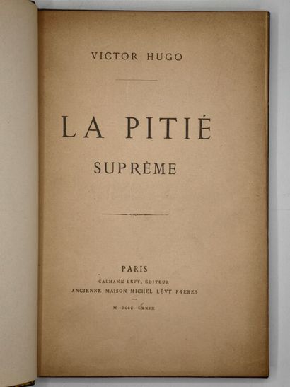 HUGO, Victor. *La Pitié suprême*.

First...
