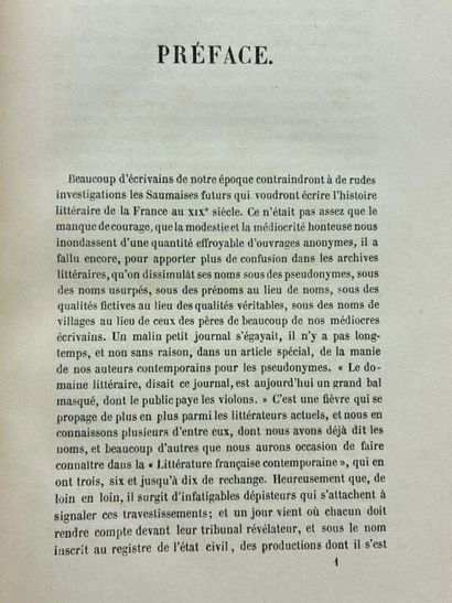 [BIBLIOPHILIE] QUÉRARD, Joseph-Marie. Les...