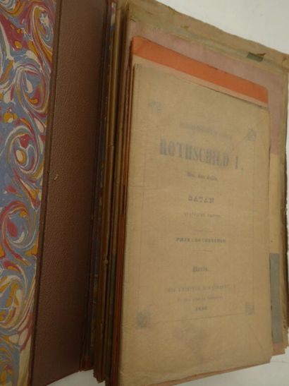 [PAMPHLETS - ROTHSCHILD]. Important dossier...