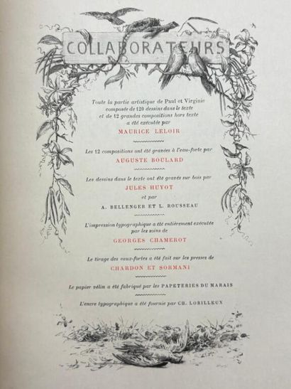 LELOIR, Maurice, and BERNARDIN DE SAINT-PIERRE,...