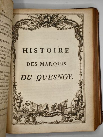 [HÉRALDIQUE - PICARDIE]. Extrait de la Généalogie...