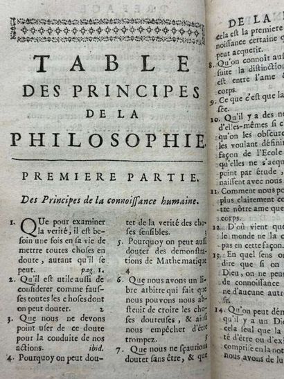 DESCARTES, René. Les Principes de la philosophie....