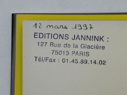 BEN. Manifeste d'Art Total.

Première édition...
