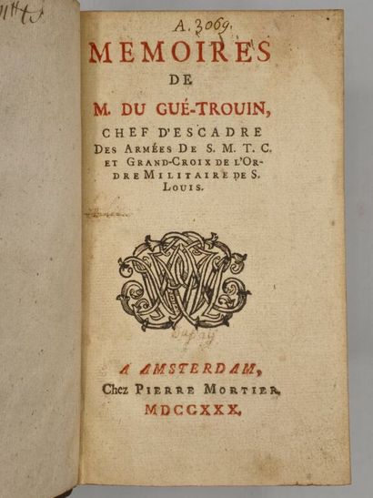 [MARINE]DUGUAY-TROUIN, René. Mémoires de...