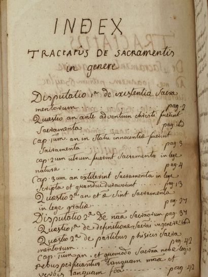 [MANUSCRIPT - TOULOUSE, THEOLOGY]. *Tractatus...