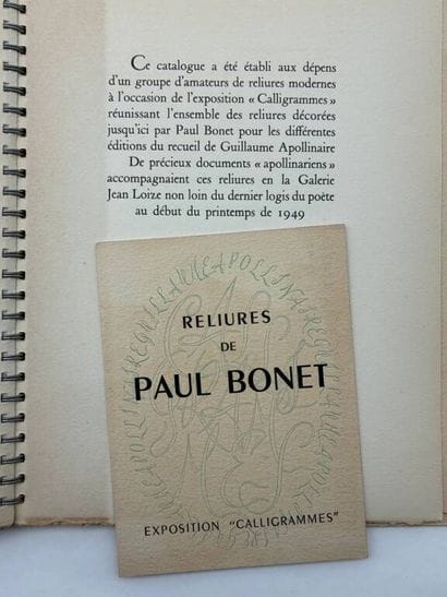 [BIBLIOPHILIE - BONET]. Recueil des reliures...
