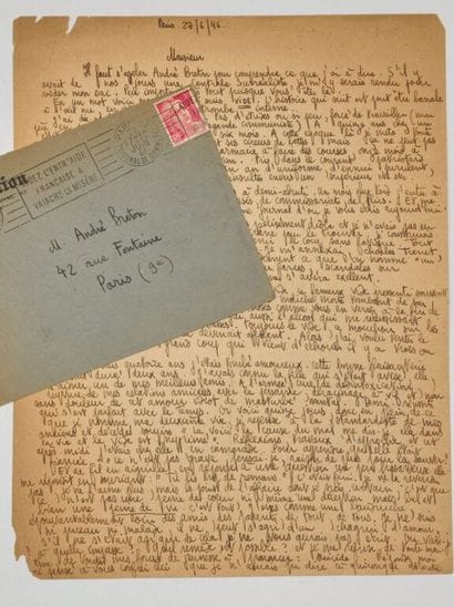 FALLET, René. Lettre autographe signée adressée...
