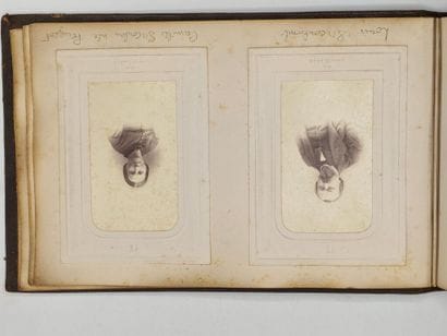 [PEUGEOT]. Album de 49 portraits photographiques...