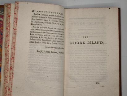 [ETATS-UNIS - FRANKLIN, Benjamin et LA ROCHEFOUCAULD,...