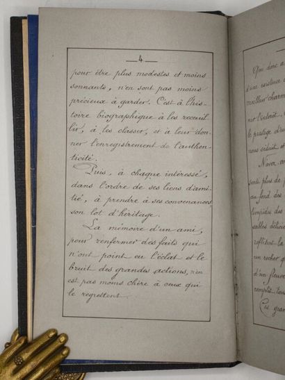 [MANUSCRIPT - ANJOU]. A biographical sketch...