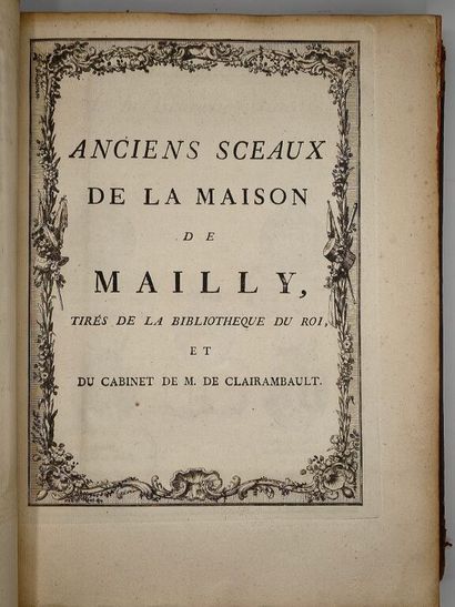 [HÉRALDIQUE - PICARDIE]. Extrait de la Généalogie...