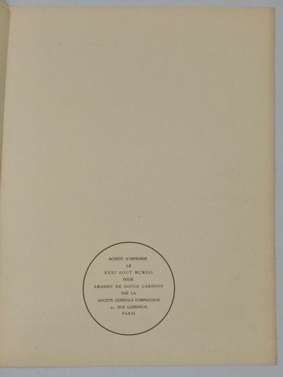 SOUSA-CARDOSO, Amadeo de. XX Dessins.

Exemplaire...