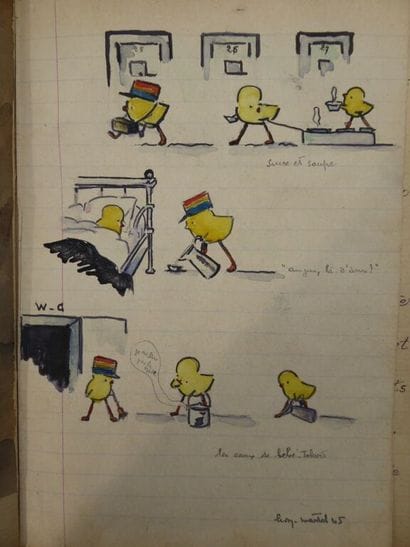 [MANUSCRIPT - FRESNES PRISON]. Autographs...
