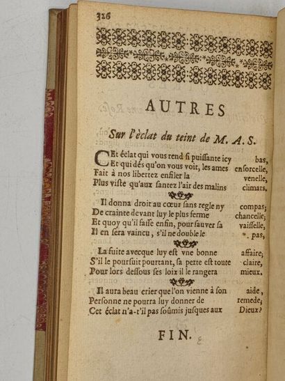 [POÉSIE GALANTE]. Recueil de poësies de divers...