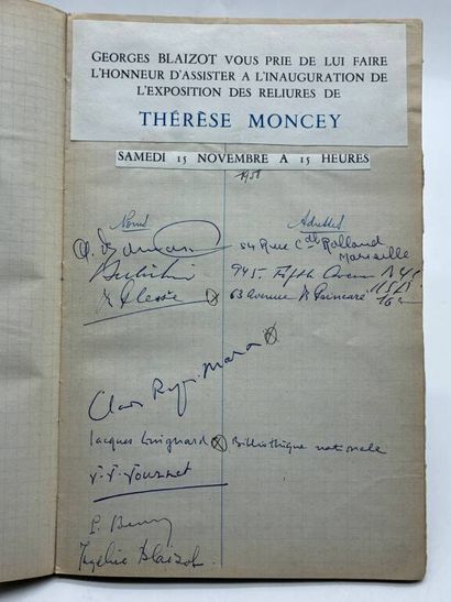 [BIBLIOPHILIE - LIVRE D'OR]. Registre de...