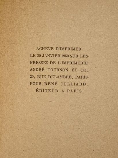 DRUON, Maurice. La Chute des corps. La Fin...