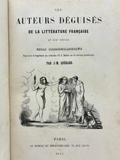 [BIBLIOPHILIE] QUÉRARD, Joseph-Marie. Les...