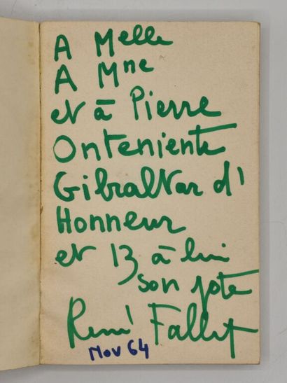 FALLET, René. Paris au mois d'août.

Édition...