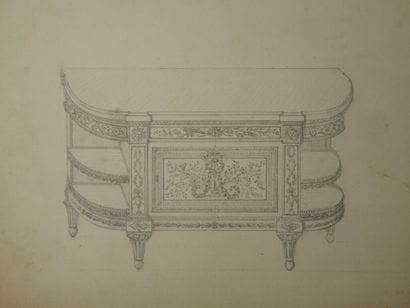[ARTS DECORATIFS - ÉBENISTERIE]. Ensemble...