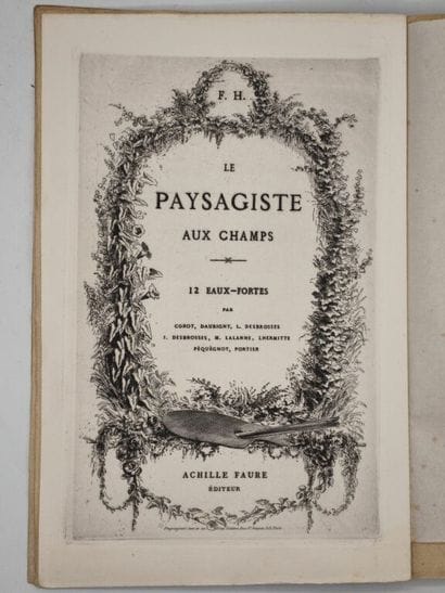 HENRIET, Frédéric. Le Paysagiste aux champs....
