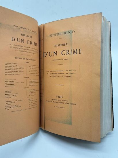HUGO, Victor. *The Story of a Crime*. A Witness’s...