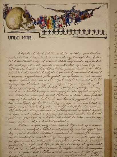 [MANUSCRIPT - HUNGARIAN AVANT-GARDE] BODZASY,...