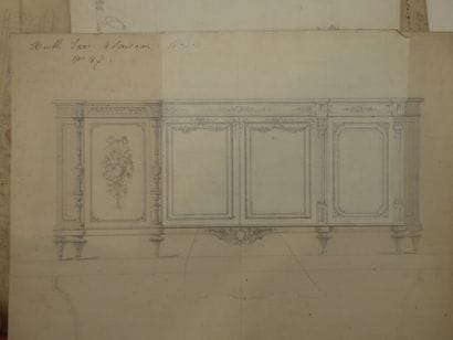 [ARTS DECORATIFS - ÉBENISTERIE]. Ensemble...