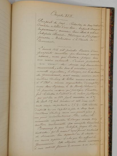[MANUSCRIPT - FINANCE] FRANCIS, John. History...