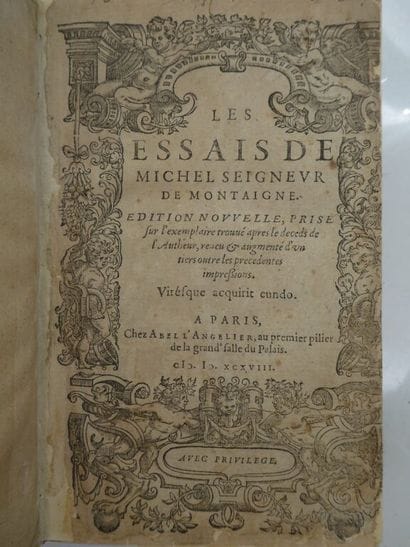 MONTAIGNE, Michel de. Les Essais de Michel...