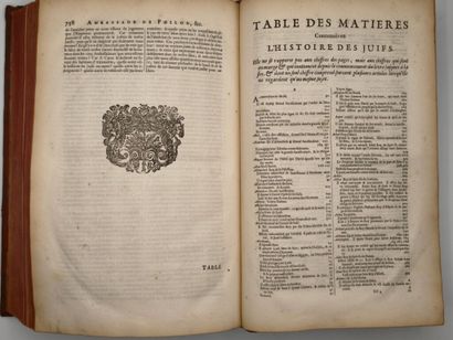 FLAVIUS JOSÈPHE et ARNAULD D'ANDILLY, Robert...